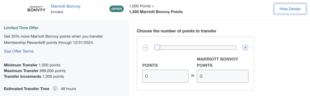 a screenshot of a number of points